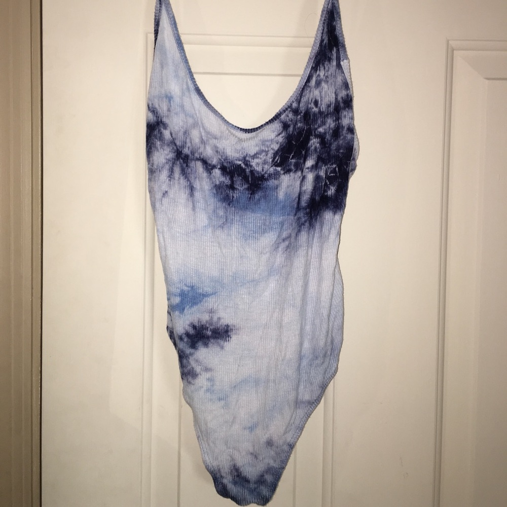 LA Hearts tie dye body suit